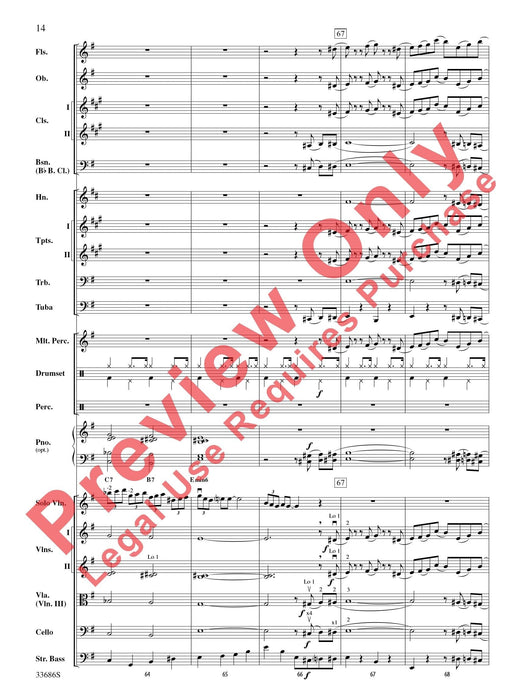 The Pink Panther For Solo Violin with Orchestra 獨奏 小提琴 管弦樂團 總譜 | 小雅音樂 Hsiaoya Music