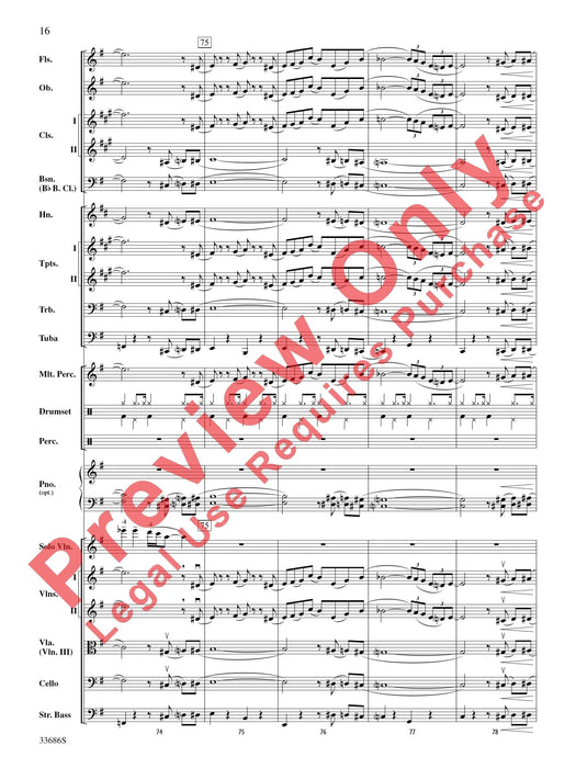 The Pink Panther For Solo Violin with Orchestra 獨奏 小提琴 管弦樂團 總譜 | 小雅音樂 Hsiaoya Music