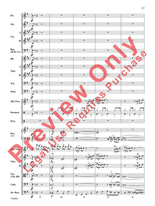 The Pink Panther For Solo Violin with Orchestra 獨奏 小提琴 管弦樂團 總譜 | 小雅音樂 Hsiaoya Music