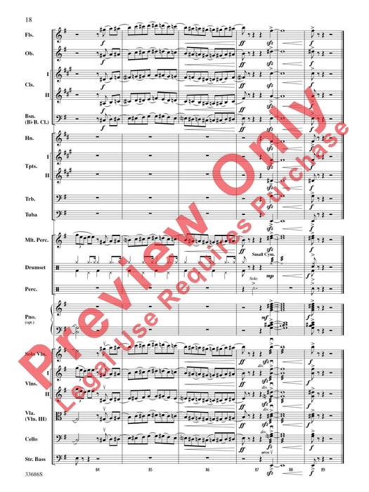 The Pink Panther For Solo Violin with Orchestra 獨奏 小提琴 管弦樂團 總譜 | 小雅音樂 Hsiaoya Music