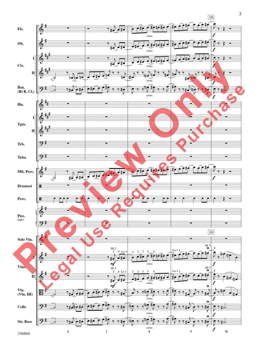 The Pink Panther For Solo Violin with Orchestra 獨奏 小提琴 管弦樂團 總譜 | 小雅音樂 Hsiaoya Music