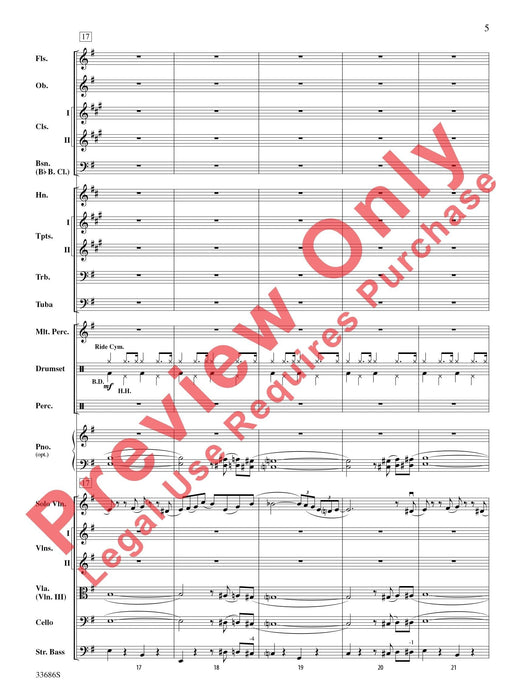 The Pink Panther For Solo Violin with Orchestra 獨奏 小提琴 管弦樂團 總譜 | 小雅音樂 Hsiaoya Music