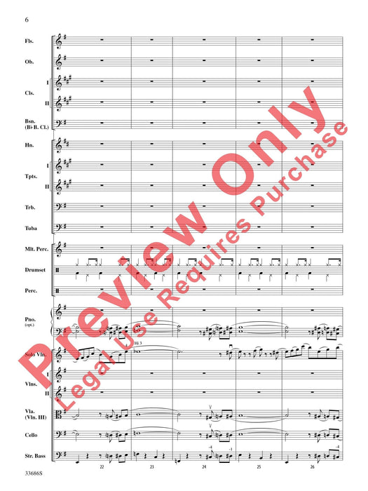 The Pink Panther For Solo Violin with Orchestra 獨奏 小提琴 管弦樂團 總譜 | 小雅音樂 Hsiaoya Music