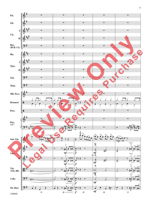 The Pink Panther For Solo Violin with Orchestra 獨奏 小提琴 管弦樂團 總譜 | 小雅音樂 Hsiaoya Music