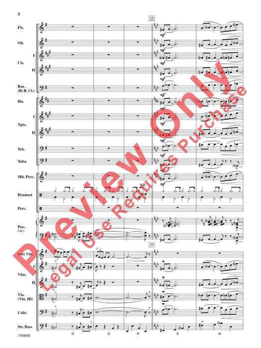 The Pink Panther For Solo Violin with Orchestra 獨奏 小提琴 管弦樂團 總譜 | 小雅音樂 Hsiaoya Music