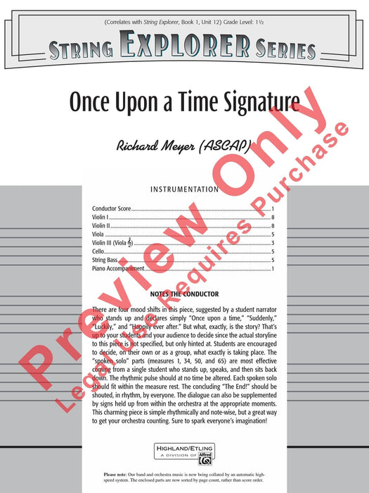 Once Upon a Time Signature 總譜 | 小雅音樂 Hsiaoya Music