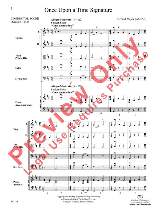 Once Upon a Time Signature 總譜 | 小雅音樂 Hsiaoya Music