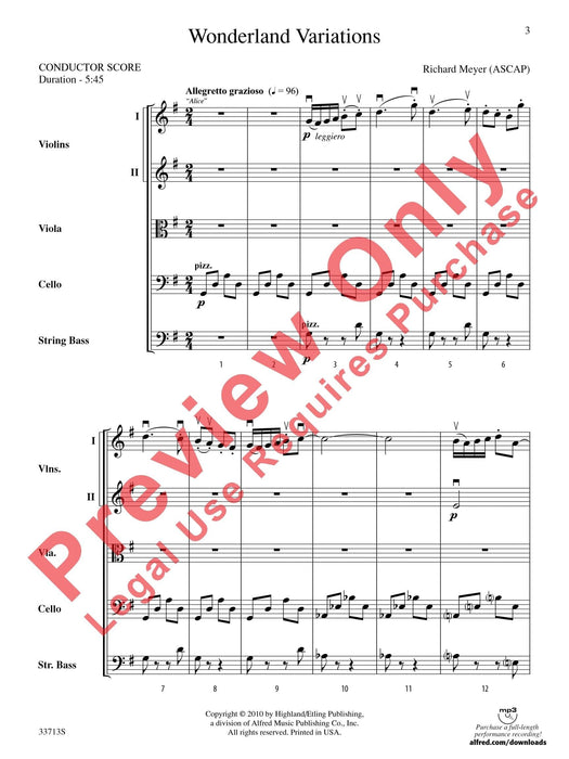 Wonderland Variations 詠唱調 總譜 | 小雅音樂 Hsiaoya Music