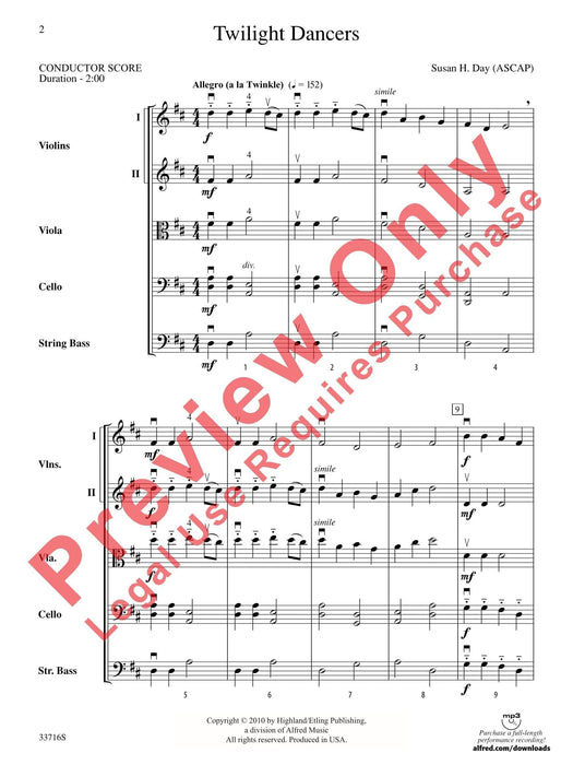 Twilight Dancers 舞曲 總譜 | 小雅音樂 Hsiaoya Music