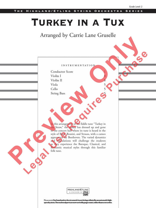 Turkey in a Tux 總譜 | 小雅音樂 Hsiaoya Music