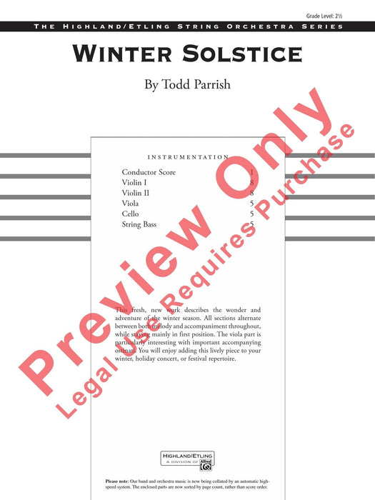 Winter Solstice 總譜 | 小雅音樂 Hsiaoya Music