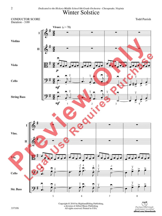 Winter Solstice 總譜 | 小雅音樂 Hsiaoya Music