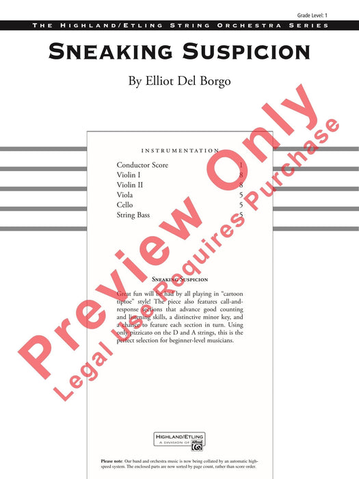 Sneaking Suspicion 總譜 | 小雅音樂 Hsiaoya Music