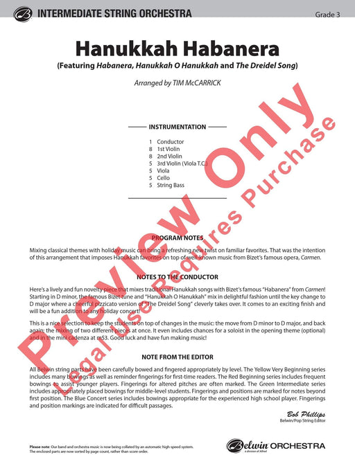 Hanukkah Habanera Featuring: Habanera / Hanukkah O Hanukkah / The Dreidel Song 總譜 | 小雅音樂 Hsiaoya Music