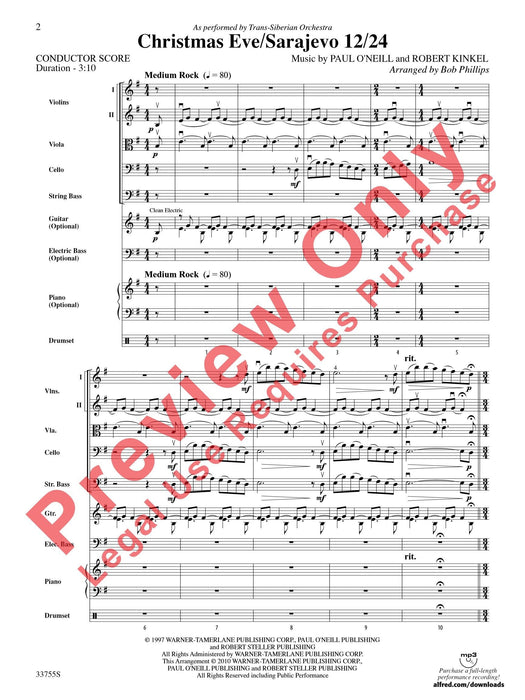 Christmas Eve/Sarajevo 12/24 As Performed by Trans-Siberian Orchestra 聖誕節 管弦樂團 | 小雅音樂 Hsiaoya Music