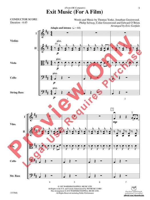 Exit Music (For a Film) As performed by Radiohead 總譜 | 小雅音樂 Hsiaoya Music