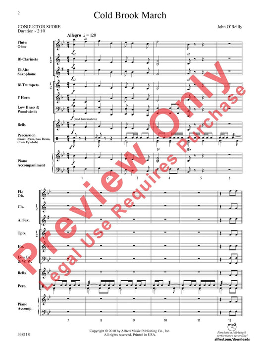 Cold Brook March 進行曲 總譜 | 小雅音樂 Hsiaoya Music