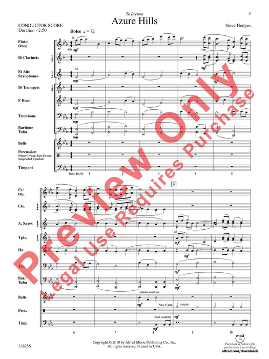 Azure Hills 總譜 | 小雅音樂 Hsiaoya Music