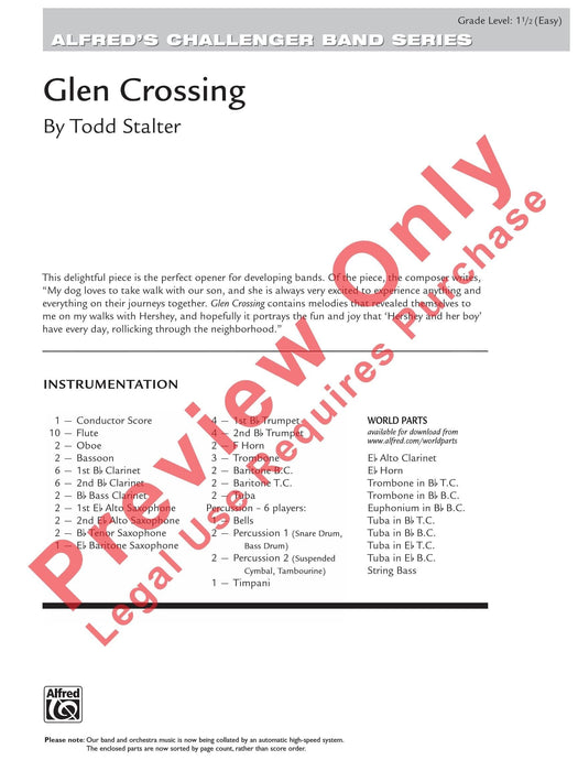 Glen Crossing 總譜 | 小雅音樂 Hsiaoya Music