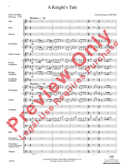 A Knight's Tale 總譜 | 小雅音樂 Hsiaoya Music