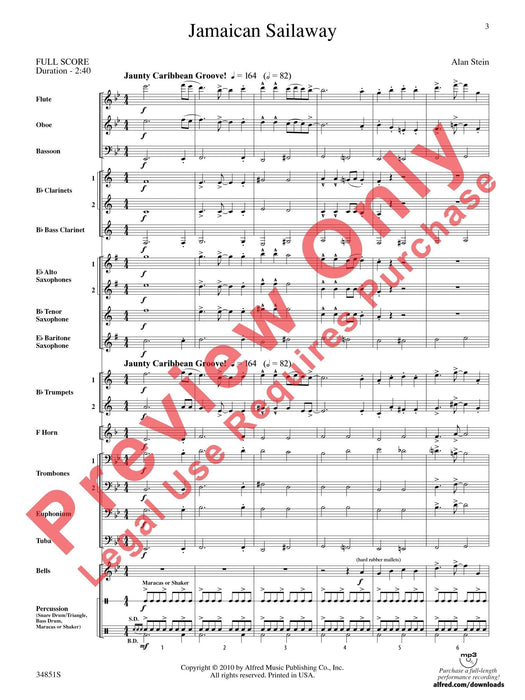 Jamaican Sailaway 總譜 | 小雅音樂 Hsiaoya Music