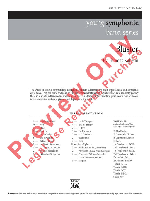 Bluster 總譜 | 小雅音樂 Hsiaoya Music