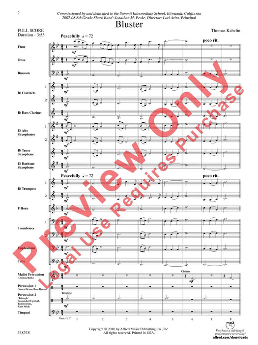 Bluster 總譜 | 小雅音樂 Hsiaoya Music