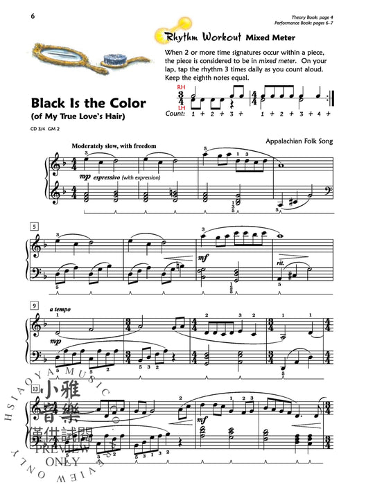 Premier Piano Course, Lesson 6 鋼琴 | 小雅音樂 Hsiaoya Music