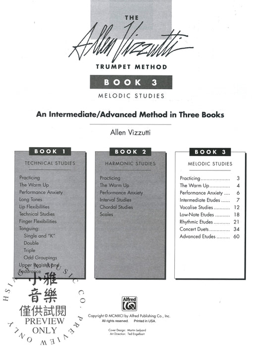 The Allen Vizzutti Trumpet Method - Book 3, Melodic Studies 小號 | 小雅音樂 Hsiaoya Music