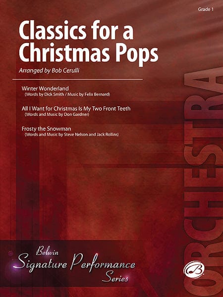 Classics for a Christmas Pops, Level 1 Featuring: Winter Wonderland / All I Want for Christmas Is My Two Front Teeth / Frosty the Snowman 總譜 | 小雅音樂 Hsiaoya Music