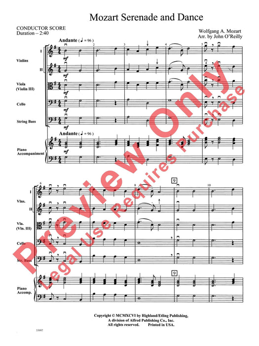 Mozart Classics Featuring: Minuet and Rondo / Alleluia / Serenade and Dance 莫札特 小步舞曲 迴旋曲 小夜曲 舞曲 總譜 | 小雅音樂 Hsiaoya Music