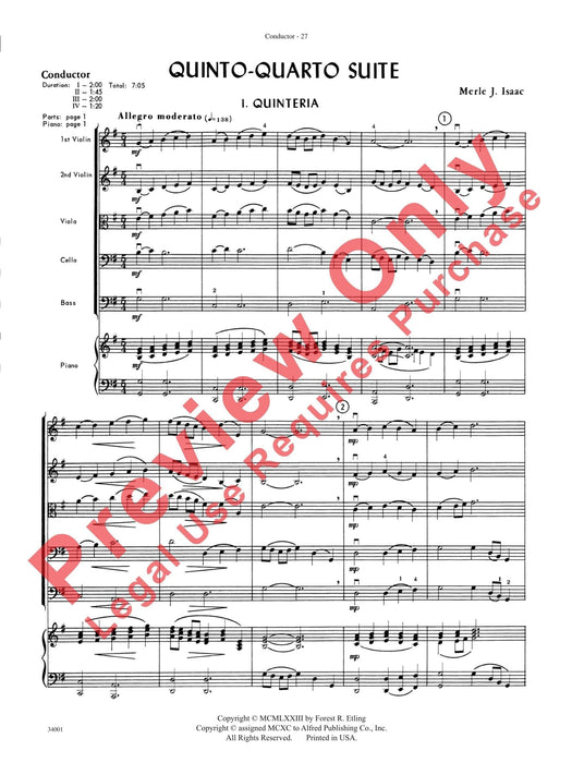 Classics from Merle Isaac Featuring: The Apollo Suite / Quinto-Quinto Suite / Belvedere Suite 組曲 總譜 | 小雅音樂 Hsiaoya Music