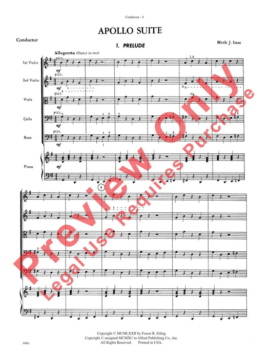 Classics from Merle Isaac Featuring: The Apollo Suite / Quinto-Quinto Suite / Belvedere Suite 組曲 總譜 | 小雅音樂 Hsiaoya Music