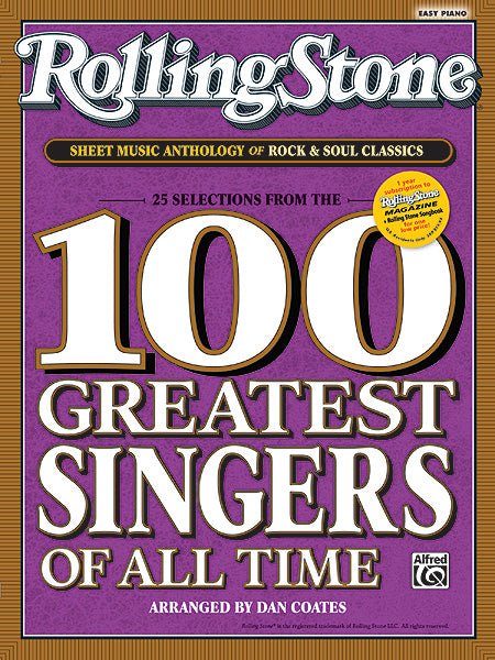 Rolling Stone® Sheet Music Anthology of Rock & Soul Classics 25 Selections from the 100 Greatest Singers of All Time 靈魂樂 | 小雅音樂 Hsiaoya Music