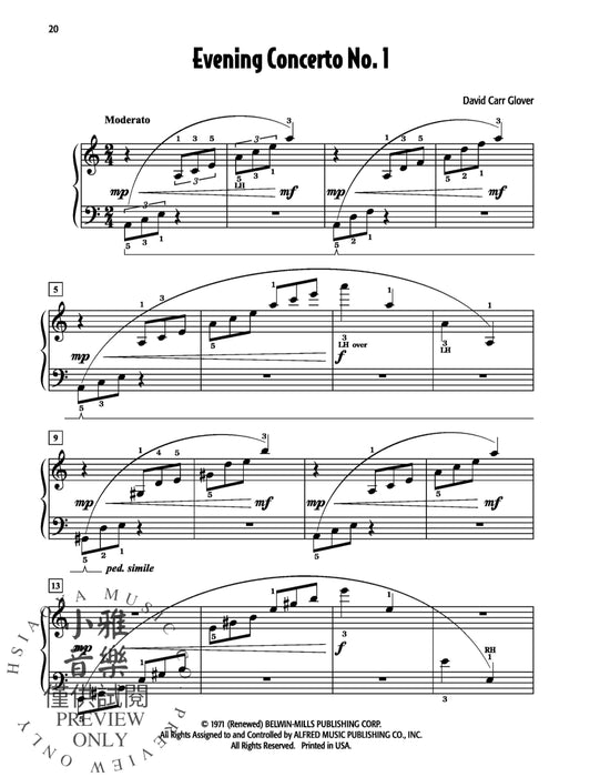 David Carr Glover's Favorite Solos, Book 2 14 of His Original Piano Solos 獨奏 鋼琴 獨奏 | 小雅音樂 Hsiaoya Music