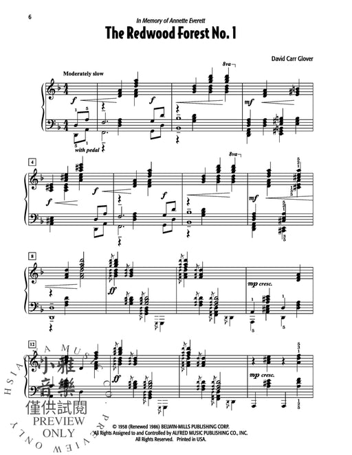 David Carr Glover's Favorite Solos, Book 3 11 of His Original Piano Solos 獨奏 鋼琴 獨奏 | 小雅音樂 Hsiaoya Music