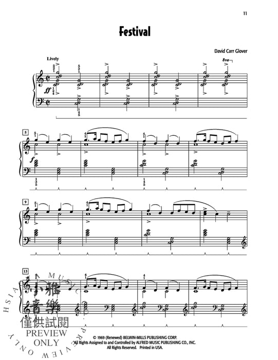 David Carr Glover's Favorite Solos, Book 3 11 of His Original Piano Solos 獨奏 鋼琴 獨奏 | 小雅音樂 Hsiaoya Music