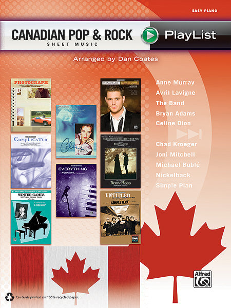 Canadian Pop & Rock Sheet Music Playlist | 小雅音樂 Hsiaoya Music