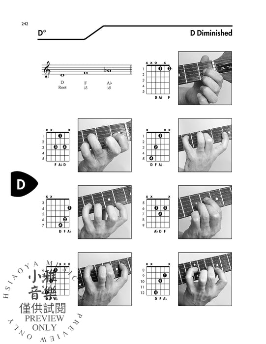 Guitar Picture Chord Encyclopedia Includes Over 3,100 Chords 吉他 和弦 | 小雅音樂 Hsiaoya Music
