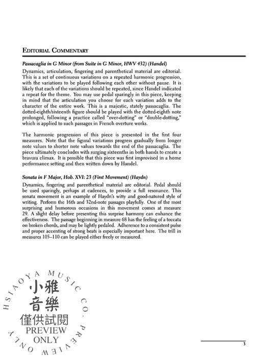 Audition Repertoire for the Advancing Pianist, Book 3 Two Stylistically Balanced and Technically Diverse Programs | 小雅音樂 Hsiaoya Music