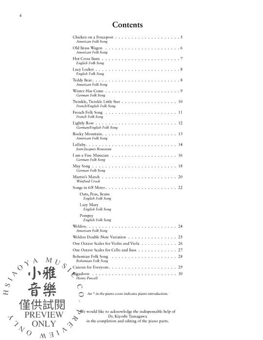 Learning Together Sequential Repertoire for Solo Strings or String Ensemble 獨奏 弦樂 | 小雅音樂 Hsiaoya Music