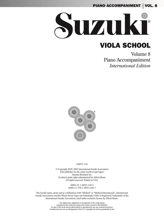 Suzuki Viola School, Volume 8 International Edition 中提琴 | 小雅音樂 Hsiaoya Music