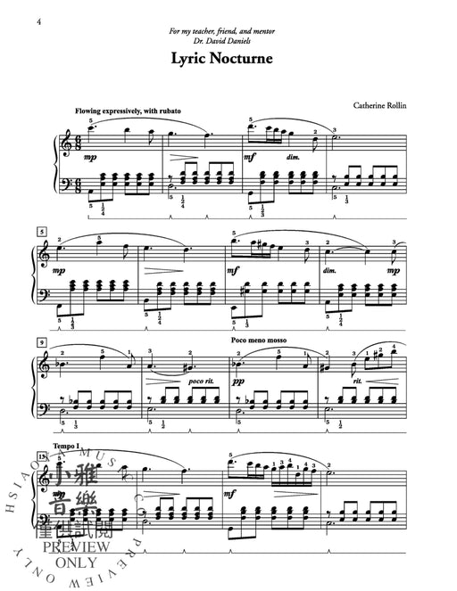 Lyric Moments, Book 3 6 Expressive Solos for Late Intermediate Pianists 獨奏 | 小雅音樂 Hsiaoya Music