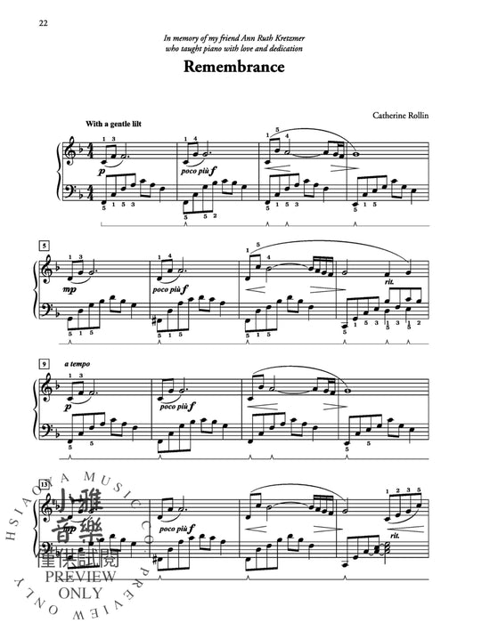 Lyric Moments, Book 3 6 Expressive Solos for Late Intermediate Pianists 獨奏 | 小雅音樂 Hsiaoya Music