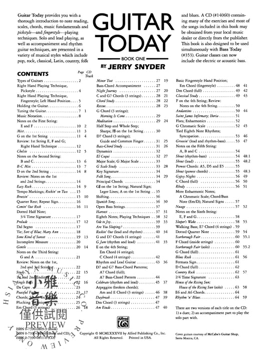 Guitar Today, Book 1 A Beginning Acoustic & Electric Guitar Method 吉他 | 小雅音樂 Hsiaoya Music