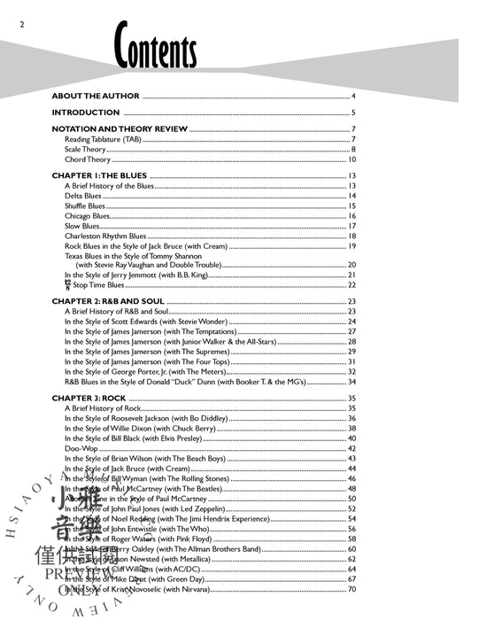 Bass Line Encyclopedia Over 100 Bass Lines in All Styles | 小雅音樂 Hsiaoya Music