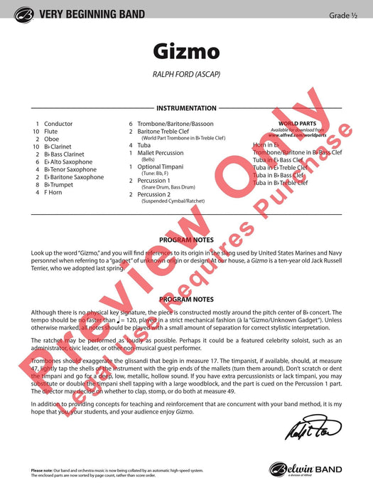 Gizmo 總譜 | 小雅音樂 Hsiaoya Music