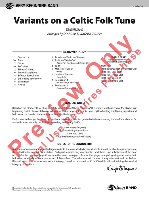 Variants on a Celtic Folk Tune 詠唱調 民謠 總譜 | 小雅音樂 Hsiaoya Music