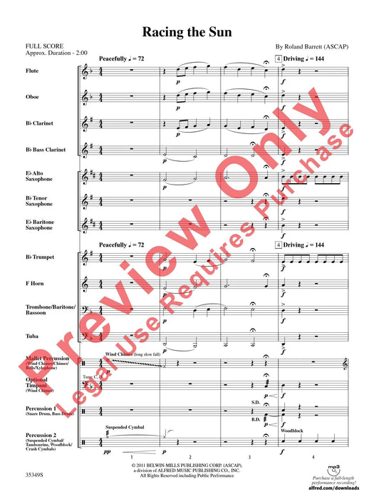 Racing the Sun 總譜 | 小雅音樂 Hsiaoya Music