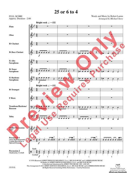 25 or 6 to 4 As performed by Chicago 總譜 | 小雅音樂 Hsiaoya Music